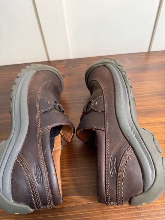 Keen Brown Leather Slip On Shoes Comfort Casual Work EU 38.5 US 7.5 main image 6